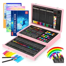 Ibayam Suministros Arte Kit Madera 150 Pzs 1 Libro Colorear