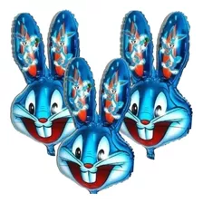 12 Globos Conejo Conejito Pascua Bugs Bunny Niños 80 Cm