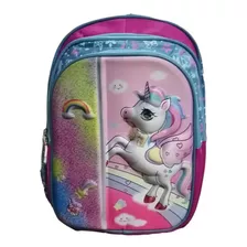 Mochila Para Niña De Primaria Con Diseño De Unicornio