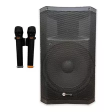 Bafle 15 Activo Bateria Y 2 Mic 200w Usb Eq Vmr Groove15goii