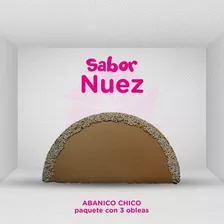Obleas Abanico Chico C/chocolate Y Amaranto Paquetes 3pzas