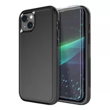 Funda Protectora De Celular Diverbox, Para iPhone 15, Negra