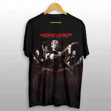 Camisetas Banda De Rock Nickelback Feed The Machine Tour
