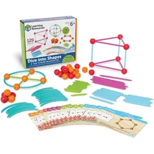 Juego Conectores Geometricos 3d Learning Resources