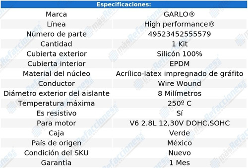 Kit Cables Bujias A6 2.8l 30,12v 97 Al 00 High Performance Foto 2