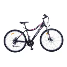 Mountain Bike Femenina Kova Alpes R27.5 21v Cambios Shimano Color Negro/rosa Con Pie De Apoyo