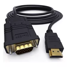 Cable Convertidor Adaptador Hdmi A Vga 1.8 Metros Laptop Tv