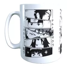 Taza Naruto Anime Blanco Y Negro, Tazón Alta Calidad