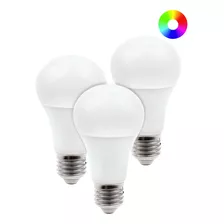 Kit 3 Focos Inteligentes Led 8w Atenuable Colors Tecnolite