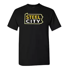 Camiseta Con El Mapa Local De Pittsburgh De Xtreme Steel Cit