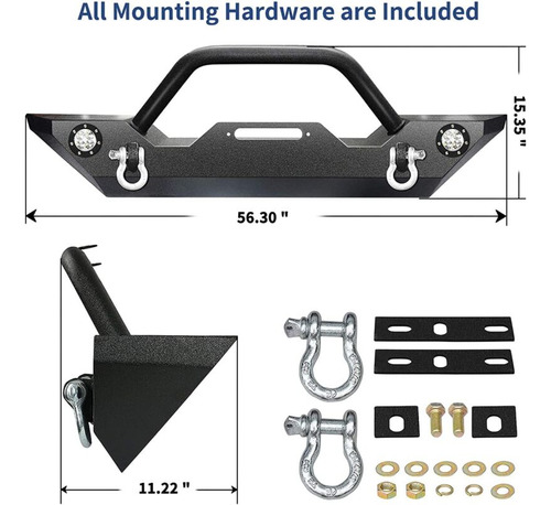 Rock Crawler Front Bumper For 87-06 Jeep Wrangler Tj Yj  Eem Foto 5