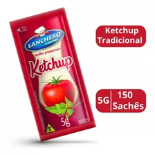 Sachê Ketchup Tradicional 5g Lanchero Caixa 150 Unidades