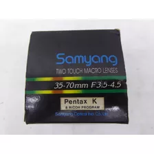 Objetiva Samyang Twotouch Macro 35-70mm F3.5-4.5 52mm Pentax
