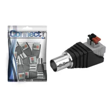 20x Conector Bnc Macho Fem Borne Engate Rápido Câmera Cftv