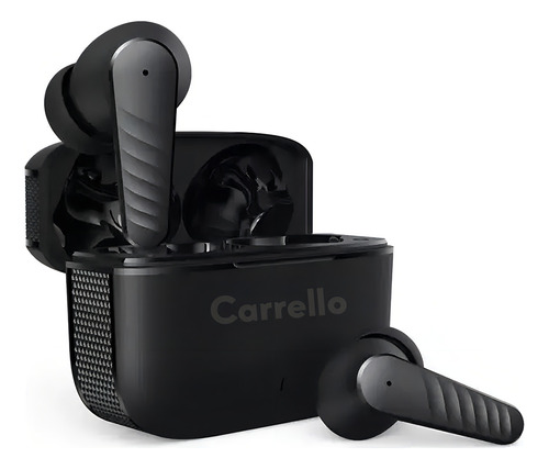 Auriculares In-ear Gamer Inalámbrico Carrello T8 Pro Color Negro Luz Azul