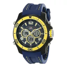 Reloj Hombre U.s. Polo Assn. Us9322 Cuarzo Pulso Azul En