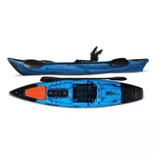 Caiaque De Pesca Tuna 115 - Hidro 2 Eko Cor Azul Com Preto