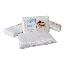 Nipon Live Conforto Espuma Soft 4 Travesseiros Magnético Para Alivio De Dor Ortopédico Full Cor Branco