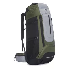 Mochila Camping Viaje Trekking Mochilero Everlast 70+10 Litros Espalda Super Acolchada