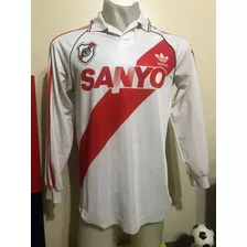 Camiseta River 1993 1994 Sanyo #9 Francescoli Uruguay T. M