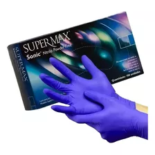 Luva Nitrílica Sonic Supermax 100 Unds Para Procedimentos