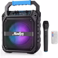 Altavoz Moukey Para Máquina De Karaoke Con Micrófono - Bluet