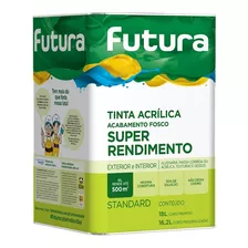 Tinta Latex Futura Fosco Standard 18l Cores Baixo Odor Cor Branco