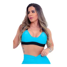 Top Fitness Feminino Bojo Removível E Alcinhas Ajustáveis