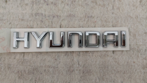 Emblema Letras Cromadas Hyundai Para Tucson Tipo Original