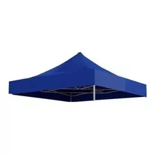 Lona Tenda 3x3 Sanfonada Extra Forte Reforçada Azul