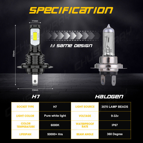 Kit De Faros Led Para Land Rover Range Rover Sport 2006-2009 Foto 3