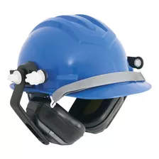 Capacete Azul Com Abafador Ledan