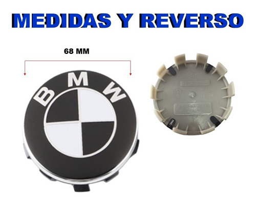 Kit De 4 Centros De Rin Bmw Serie 1  E82 Y E88 07-13 68 Mm Foto 8