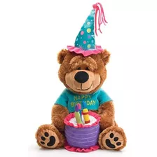 Adorable Feliz Cumpleanos Oso De Peluche Con Pastel Que Jue