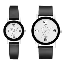 Duo Pareja Relojes Negros Hermosos Regalos 