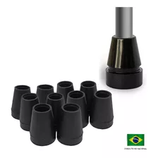 Kit 10x Pé Ponteira 3/4 Para Bengala Muleta Andador