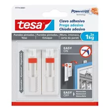 Clavo Autoadhesivo Ajustable Papel Mural Y Yeso Tesa 1kg