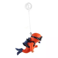 Mergulhador Em Miniatura De 6x3,5cm Laranja Mergulho