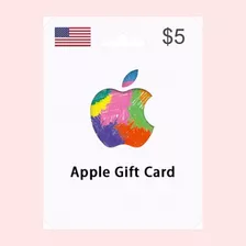Tarjeta Gift Card Apple 5 Dólares Región Eeuu