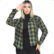 Blusa Xadrez Quadriculada Feminino Manga Longa Fashion Top