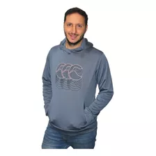 Buzo Canterbury Canguro Training Hoodie Gris Ccc