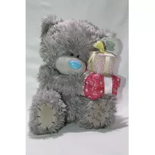 Peluche Oso Gris Con Regalos Me To You Original 25cms