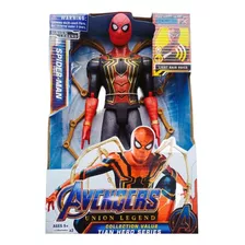 Muñeco Spiderman Avengers Luz Sonido 30cm Articulado