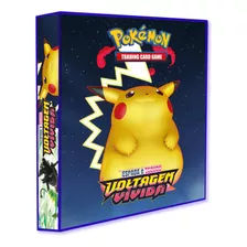 Álbum Pasta Fichário Pokémon Porta Cards Capa Dura + Brinde