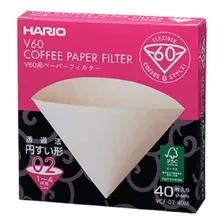 Filtro De Papel Para Suporte Coador Hario V60-02 40 Uni 