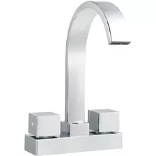 Mezcladora Lavabo Baño Acero Inoxidable Lavamanos Cascada 4 Color Cromo