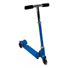 Scooter Para Niños Patinete Del Diablo Tres Llantas Metal Color Azul Liso