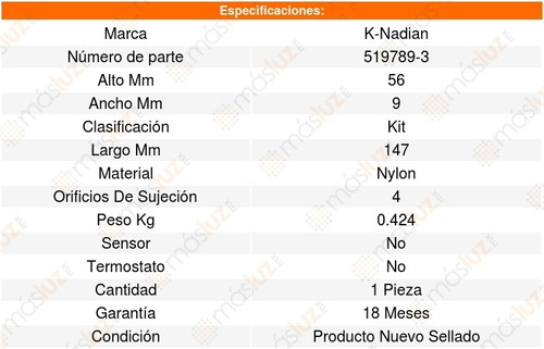 Toma Agua Xk8 V8 4.2l 02_06 K-nadian 8625863 Foto 3