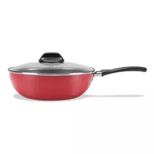 Wok Panela Frigideira C/ Tampa Garlic 2,3 L Brinox 24 X 7 Cm