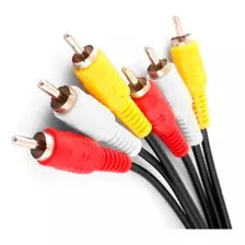 Cable Audio Y Video 1.8 Metros 3 Rca A 3 Rca